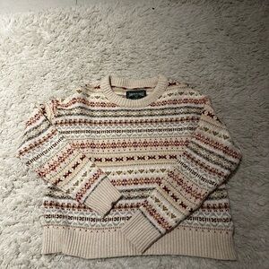 American Eagle Fairisle Snowdrift Sweater Medium Buy Now